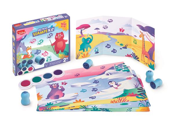 Nyomdázó készlet, állatok, MAPED CREATIV "Early Age My First Stamps Kit"